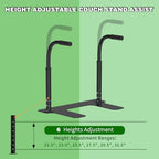 Heavy Duty Couch Stand Assist, Height & Width Adjustable Standing aid & Support Device, Chair/Sofa Stand Assist for Elderly Mobility & Daily Living Sit to Stand(400LBs Loading, Black)
