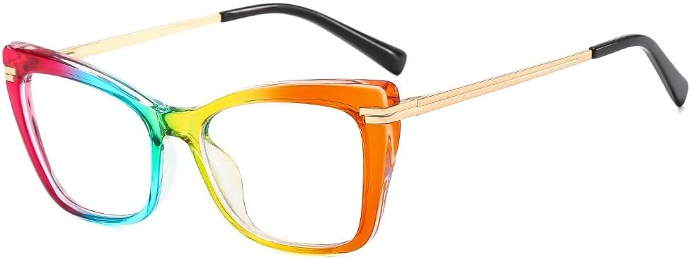 Fashion Sturdy Reading Glasses Blue Light Blocking HD Computer Readers Fatigue Relieve Flat Light Mirror for Women
