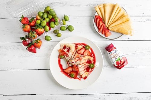 Fabbri Gourmet Dessert Sauce, Strawberry Flavor, Flavoring sauce for Ice Cream, Desserts and hot and cold Beverages, Made in Italy, 7.9oz bottle