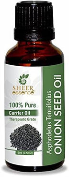 Onion Seed Oil -(Asphodelus Tenuifolius)- Carrier Oil 100% Pure Natural Undiluted Uncut Therapeutic Grade Oil 1.69 Fl.OZ