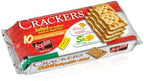 Sophia Cracker Italian Salted 8.8oz (4-pack) | Italian Crackers for Cheese Board & Snacks | Pantry Staples for Charcuterie & Travel | Saltine Crackers with Rustic Crunch | Bakery Fresh Snack
