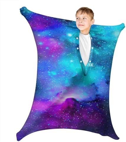 Constellation Movement Sensory Body Socks - Stretchable Blue Nebula Sensory Sack to Help Kids Relax and Focus - ADHD and Improve Sensory Full Body Sock for Kids (X-Large)