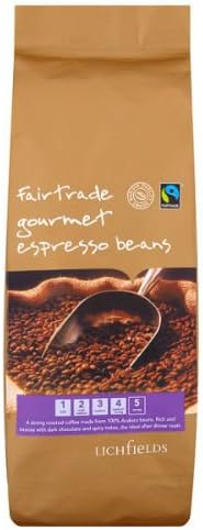 Lichfields Fairtrade Gourmet Espresso Beans 1Kg X Case Of 6