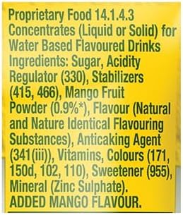 Tang Mango Instant Drink Mix, 500 grams (17.6 oz) pouch - India