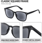 VIEWBETTER Full Lens Reading Sunglasses for Women Men, Vintage UV400 Protection Sun Readers - Not Bifocal