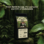 Kopi Luwak Civet Coffee Beans (8.8 oz) - World's Most Expensive Coffee, Wild-Harvested, From Gayo Sumatra Indonesia- Luxury Gift Set