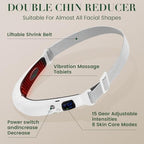 Electric Double Chin Device & V-Face Machine with 6 Modes and 12 Gear Adjustable Intensities - for Jawline Improve and Face Slimmer, Helps Relieve Double Chin