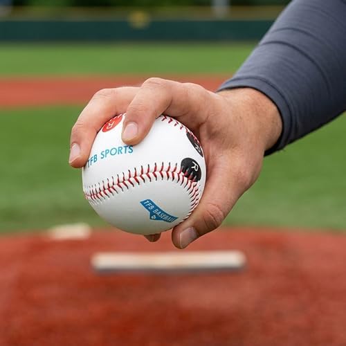 9 Inch Official Baseball, Hard Baseball & Softball for Practice & Competition, Professional Training Ball with Fingerprint Markings for Pitching Training