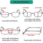 Eyekepper 4 Pairs Reading Glasses Metal Frame Reader Eyeglasses with Spring Hinges for Men for Women Reading