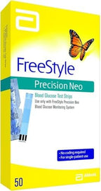 Freestyle Precision Neo Blood Glucose Test Strips, 50x2