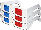 3 Pcs Unisex 3D Stereo Glasses Foldable 3D Cardboard Glasses for Films, TV, Magazines and More Clever and Attractive, Accessories