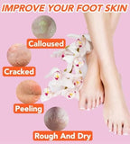 2 Pairs Silicone Socks for Dry Cracked Feet Women,Silicones Moisturizing Socks,Foot Spa Pedicure Silicone Socks for Repairing Dry Feet,Cracked Heels and Softening Rough Skin(Fits Size 8 to 11)