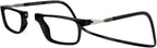 Clic Magnetic Reading Glasses - Adjustable Neck Hanging Readers - Secure Fit with Rigid Headband - Executive XL (XL-XXL, Black, 3.00 Magnification)