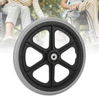 Replacement Wheels, Wheelchair Wheel 14 Inch 350x30mm Wheelchairs Solid Caster Walker Tire 12mm Inner Hole Rollator Wheel