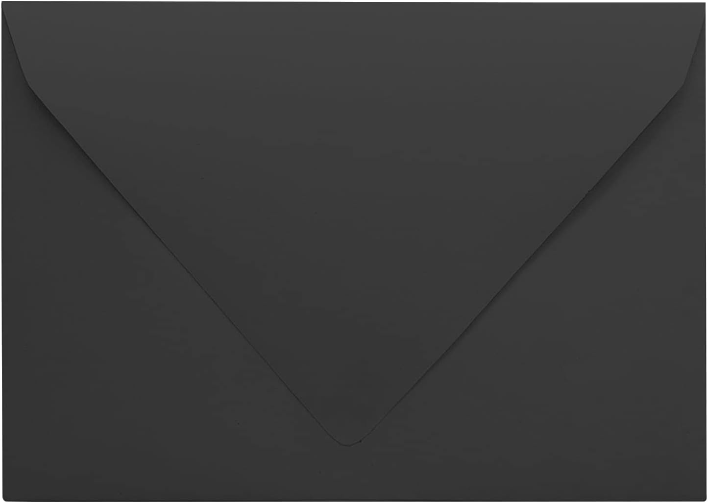 Darling Souvenir A2 Black Invitation Envelopes (4 3/8 x 5 3/4) Euro V-Flap 80 LBS Self-Adhesive Perfect for Greeting Cards, RSVP, Photo, Birthday, Event -Packs & Colours Available