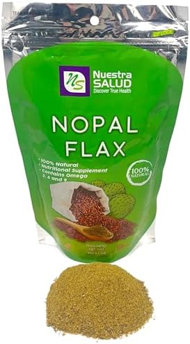 Nopal Flax Linaza Plus Original Colon Cleansing & Constipation (1LB) 100% Natural Blend of Ground Linaza -Senna- Lucuma- Prickly Pear (Nopal) Extremely Effective