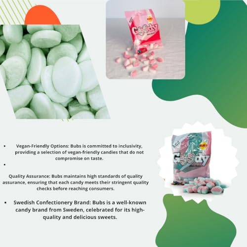 Bubs Goody Sour Ovals Raspberry Caramel 2 Pack of 90g