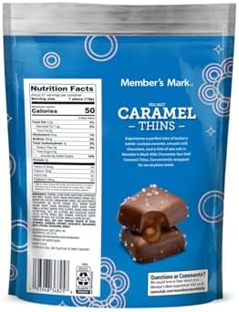 Member Marks Milk Chocolate Sea Salt Caramel Thins, 50 ct. parc-1