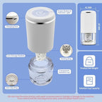 Contact Lens Cleaner Washer Machine, Portable Ultrasonic Cleaning with USB Charger and Removal Tool Kit Tweezers Remover Tool Daily Outdoor (Ivory White)