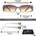 proSPORT Full Lens Reading Sunglass Tinted Readers Women Small Gold or Silver Lion Crest Medusa Emblem Logo NOT BIFOCAL