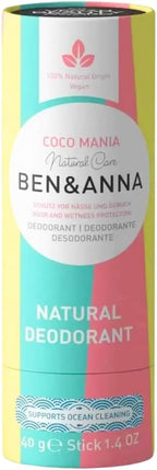 Ben & Anna Soda Deodorant Paper Tube - Coco Mania 1.41 oz