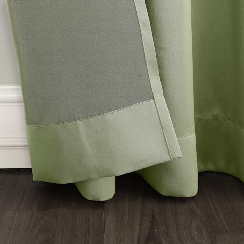 Sun Zero Becca Energy Efficient Grommet Curtain Panel, 40" x 63", Sage Green