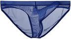 Mens Ultra Thin Breathable Mesh Elephant Nose Pouch Triangle Briefs Underwear Hip Coverage Bikini Panties