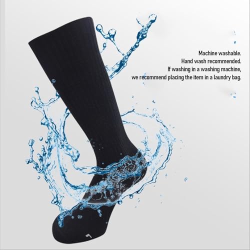 Heated Socks for Men Women, USB Charging Foot Leg Warmer with 3 Heat Settings, Washable Electric Heating Thermal Socks Heating for Cycling Camping Skiing Winter