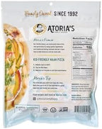 Atoria's Family Bakery Mini Traditional Naan Flatbread 8 Pack | 32 Individual Mini Naans | Fresh Baked, All Natural, GMO Free and No Artificial Preservatives or Flavors 8-Packs of 4 Sheets (32 Sheets)