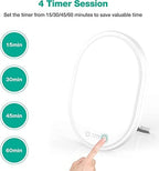 UV-Free 10000 Lux Daylight Lamp - Touch Control with 3 Brightness Levels & 4 Timer Functions, Large Surface & Rotatable Stand for Home/Office