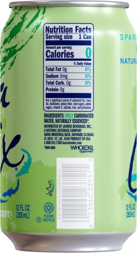 La Croix Sparkling Water, Lime, 12 Fl Oz (pack of 12)