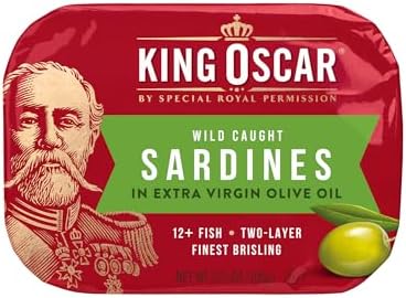 King Oscar Sardines Extra Virgin Olive Oil, 3.75-Ounce Cans (Pack of 12)