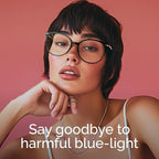 Gaoye Blue Light Blocking Glasses Women/Men, Fashion Cat Eye Fake Eyeglasses UV Ray Filter Computer Gaming Glasses (Black+Transparent)