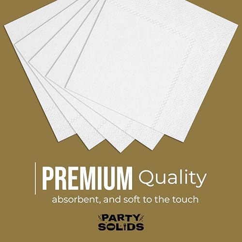 White Dinner Napkins Disposable Everyday 50 Pcs 2 Ply White Napkins Disposable Paper Everyday For Parties & Party Supplies