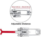 Accessbuy Heavy Duty Large Toggle Clamp Latch,2000Lbs Holding Capacity,Self-Lock U-Bolt Adjustable Latch for Tire Carrier,Industrial EquiIpment,Boxcar,Smoker Lid and More 7.87 Inch (2Pack)