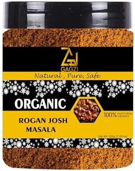 GAGZI All Natural Organic Spices Rogan Josh Masala 100 Gram | Vegan, Gluten Free, Plant Based (Packing May Be Vary) Pack Of 1