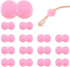 15 Pairs Silicone Eyeglasses Retainer, Eyewear Ear Grip Ear Hooks Anti-Slip Holder Eyeglasses Stoppers Temple Tips For Eyeglasses, Sunglasses, Reading Glasses (Pink Bean)