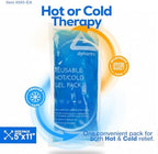 Dynarex Reusable Hot and Cold Gel Packs - 5" x 11" - Multi Purpose Compress for Injuries - Easy to Microwave or Freeze - First Aid, Sports, Home Use - 1 Count