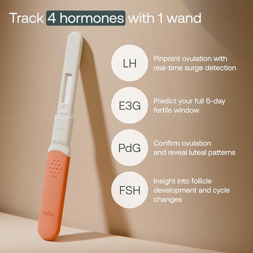 Mira Fertility Hormone Test Wands for Women Ovulation Tracker Refills for Mira Monitor, LH FSH E3G PdG, 20 Test Wands, Ultra4
