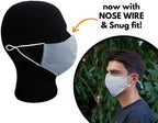 HOPE LOVE SHINE Cotton Reusable Face Masks w/Adjustable Ear Loops & Filter Pocket