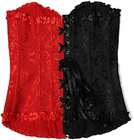Hengzhifeng Women's Party Embroidered Zip Corsets Bustiers Top