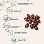 Micro Ingredients Ceylon Cinnamon | 300 Softgels with MCT Oil | Highly Bioavailable Herbal Extract | Extra Strength Cinnamon Supplements | Antioxidant & Sugar Monitor Support | Non-GMO, Gluten Free