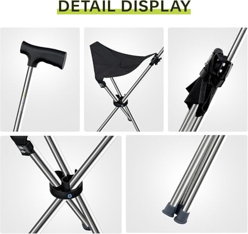 Lightweight Travel Stools for Adults. Cane with seat,Walking Stick,Foldable Chair,Hiking Stick,Camping,Hiking,Walking Cane Chair,Walking Stick with seat,Seatable Crutch Stool,Stick Chair