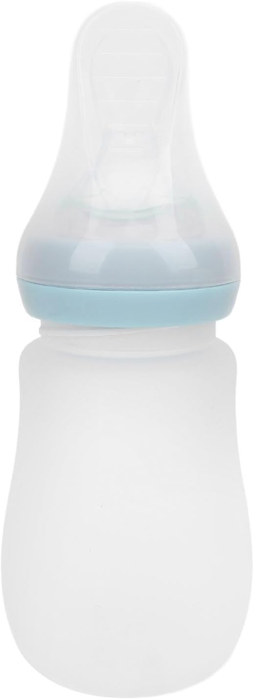 Drinking Aids Feeding Cup, 240ml Spill Proof Senior Liquid Feeder Portable Porridge Feeder Cup for Elderly Adults Disabled Pregnant Patient, Easy Clean (Blue)