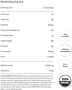 MUD\WTR Turmeric Decaf Mushroom Drink | Zero Caffeine | USDA Organic Mushroom Coffee Alternative | USA Grown | Focus & Immunity Support | Lion's Mane, Chaga, Reishi, Cordyceps | 30 Servings