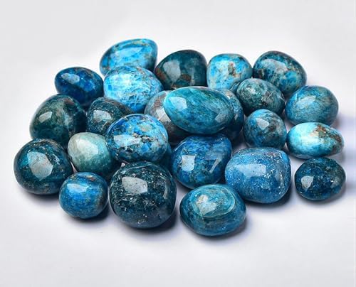 Erliway Apatite Healing Crystal Stones, 1.25-2.0" Large Reiki Healing Gemstones Natural Tumbled Polished Stones for Energy Witchcraft Therapy Meditation