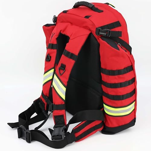 Lightning X TacMed ALS Oxygen Trauma Backpack w/Modular Pouch System - RED