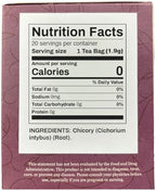 Organic Positively Botanicals Company, Chicory Root Herbal Tea Bags, 20 Count