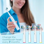 Electric Toothbrush Replacement Heads 16 Pack/Compatible Oral B Braun Replacement Brush Heads/Compatible Oral B Replacement Brush Heads