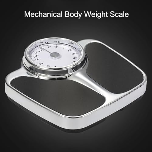 Mechanical Weight Scale, Mechanical Bathroom Scale, No Batteries Required, with Easy to Read Measurements, Weigh Up to 160Kg, for Home,Office,Dorm Scales